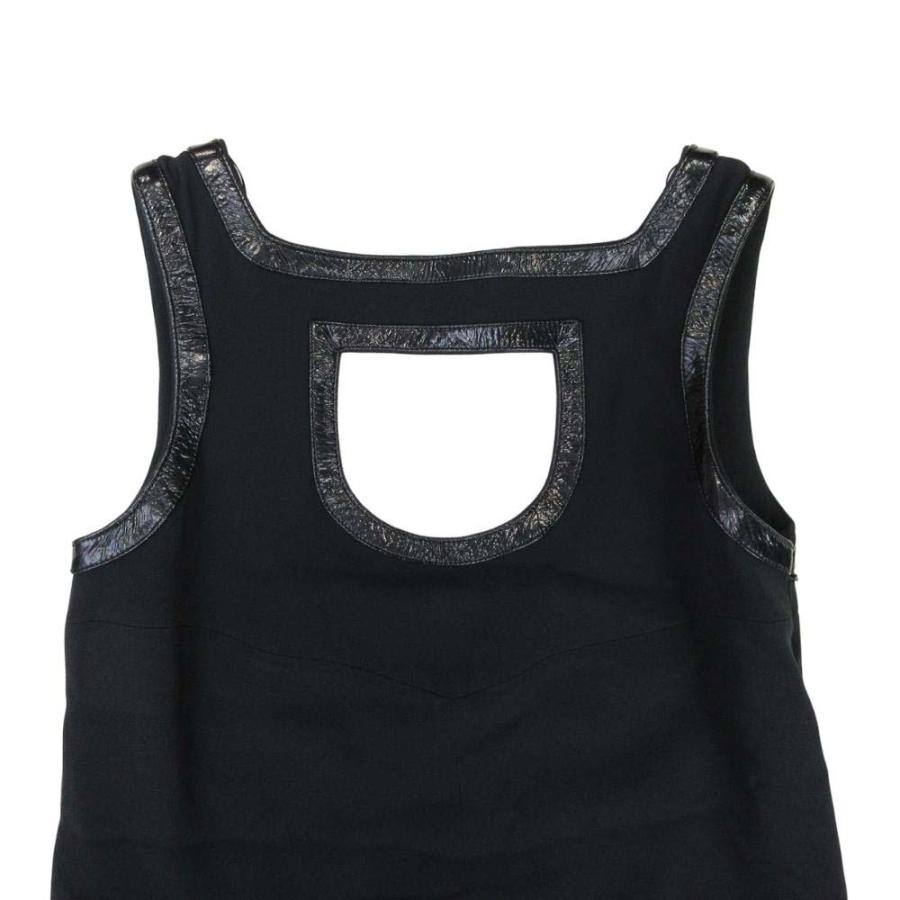 courreges 新品同様 COURREGES クレージュ フェイクエナメルレザー  