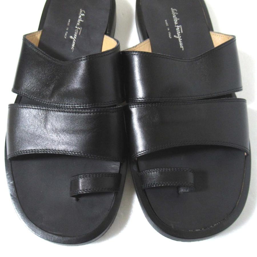 美品 Salvatore Ferragamo サルヴァトーレフェラガモ フラット トング