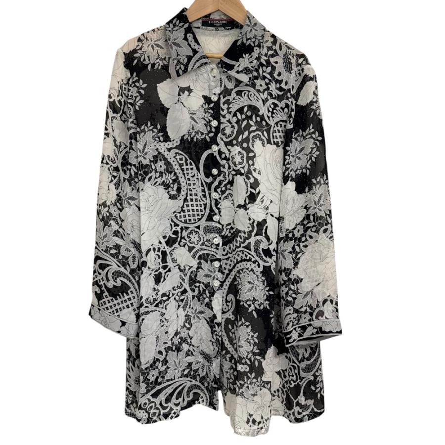 LEONARD FASHION 美品 レオナールファッション フラワープリント