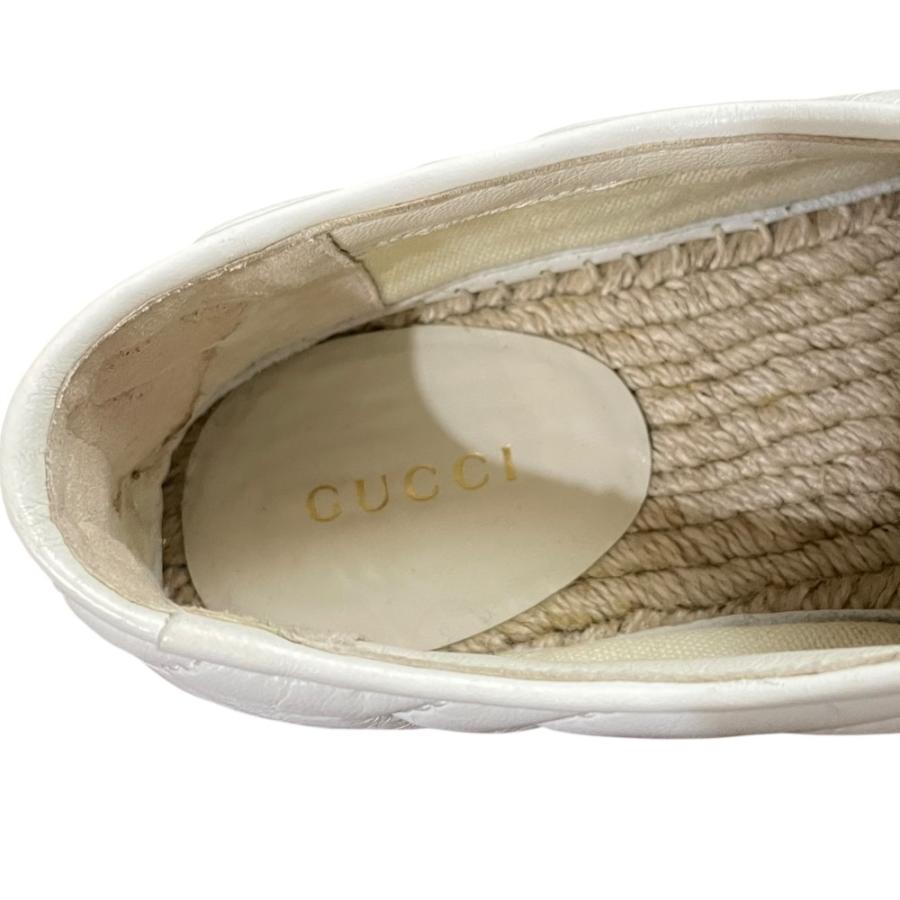 GUCCI（グッチ） 新品同様 エスパドリーユ プラットフォームシューズ 