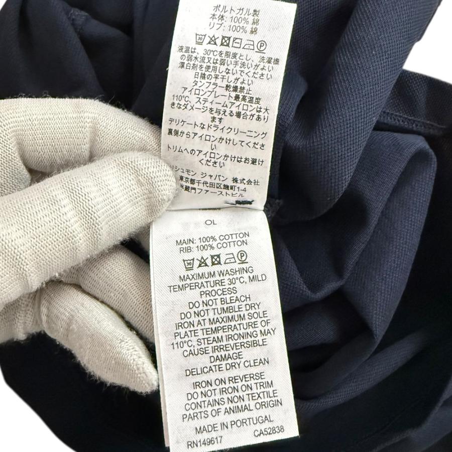 dunhill（ダンヒル） 美品 半袖 ロゴ刺繍 鹿の子 ポロシャツ サイズL
