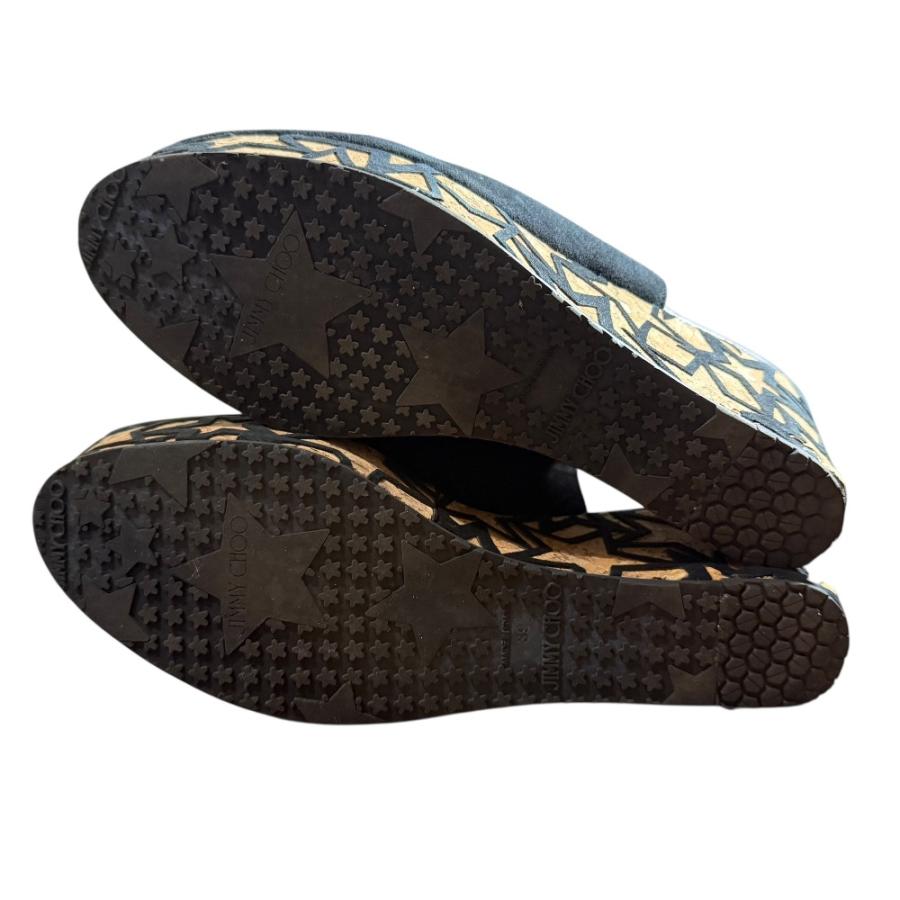 JIMMY CHOO（ジミーチュウ） 良品 スエード スター ウェッジソール