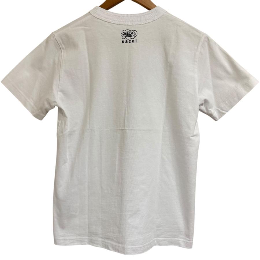 美品 21AW sacai サカイ One Kind Word Eric Haze T-Shirt 半袖 クルーネック Tシャツ ロゴ カットソー 21-0303S サイズ0 ホワイト レディース 古着 中古 USED sacai（サカイ） 美品 21AW sacai One Kind Word Eric Haze T-Shirt