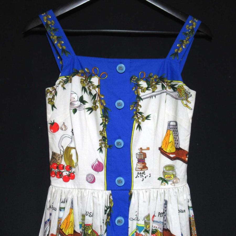 DOLCE&GABBANA（ドルチェ & ガッバーナ） 美品 パスタ柄 フロント