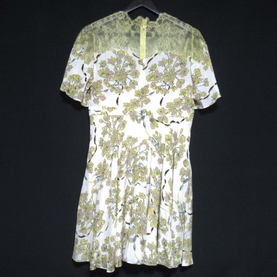 VALENTINO（ヴァレンティノ） 美品 フラワープリント レース切り替え 