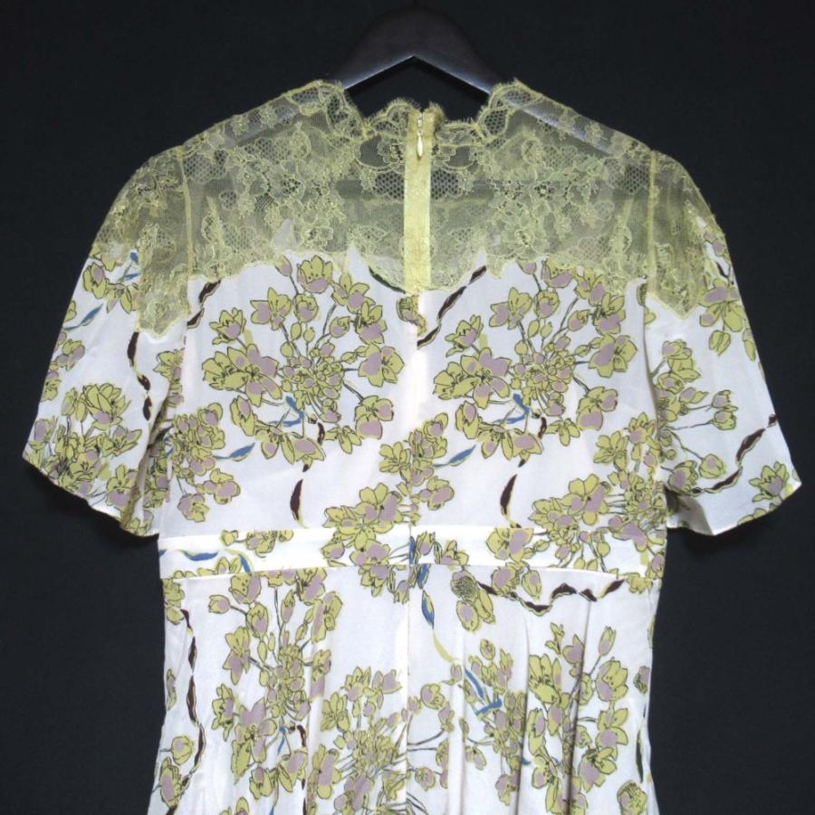 VALENTINO（ヴァレンティノ） 美品 フラワープリント レース切り替え 