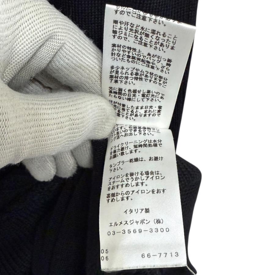HERMES（エルメス） 美品 半袖 ひざ丈 ニットワンピース サイズ34