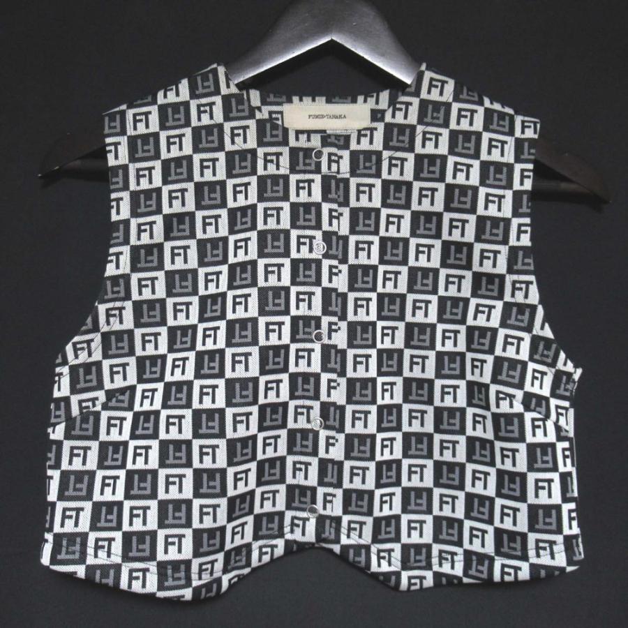 FUMIE＝TANAKA フミエタナカ　ジャガードトップス FUMIE TANAKA（フミエ タナカ） 美品 24SS FUMIE TANAKA ロゴ