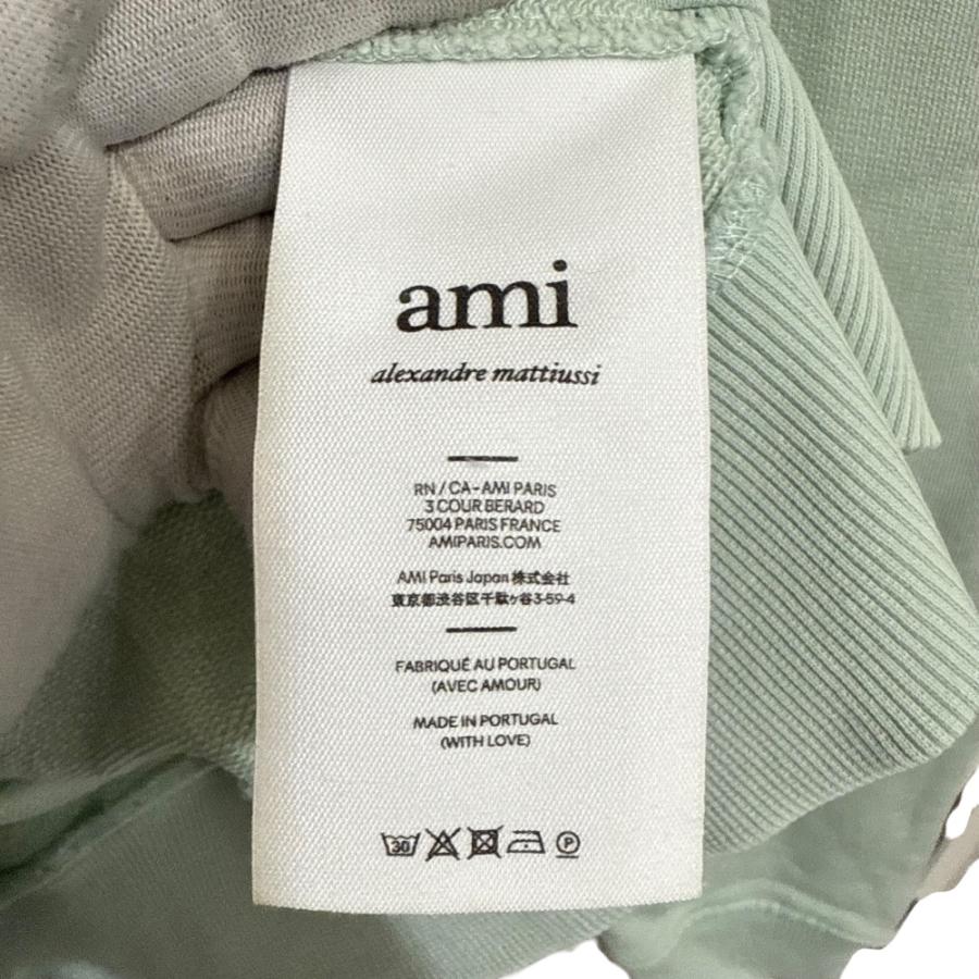 美品 ami paris アミパリス 刺繍 クルーネック スウェット トレーナー