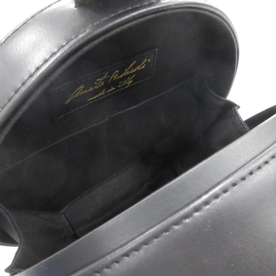 未使用 anita bilardi アニタビラルディ かご ラタン レザー ショルダー バッグ 鞄 黒 ブラック レディース 古着 中古 USED anita bilardi（アニタビラルディ） 未使用 かご ラタン レザー