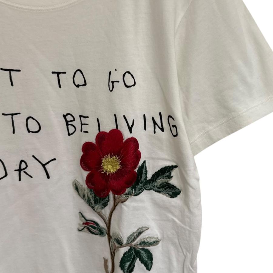 GUCCI（グッチ） 美品 ミケーレ期 半袖 フラワーエンブロイダリー T