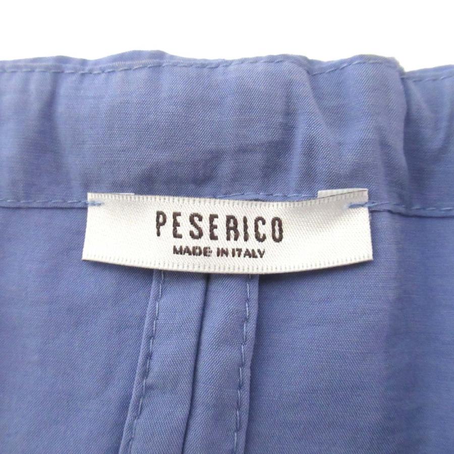 PESERICO 美品 ペセリコ モニーレ装飾 半袖 ウエストギャザー