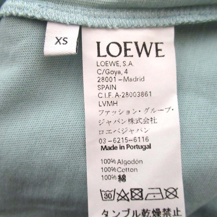 美品 LOEWE ロエベ Paula's Ibiza マーメイドプリント クルーネック 半袖 Tシャツ XSサイズ ライトブルー レディース 古着 中古 USED LOEWE（ロエベ） 美品 Paula's Ibiza マーメイドプリント クルーネック