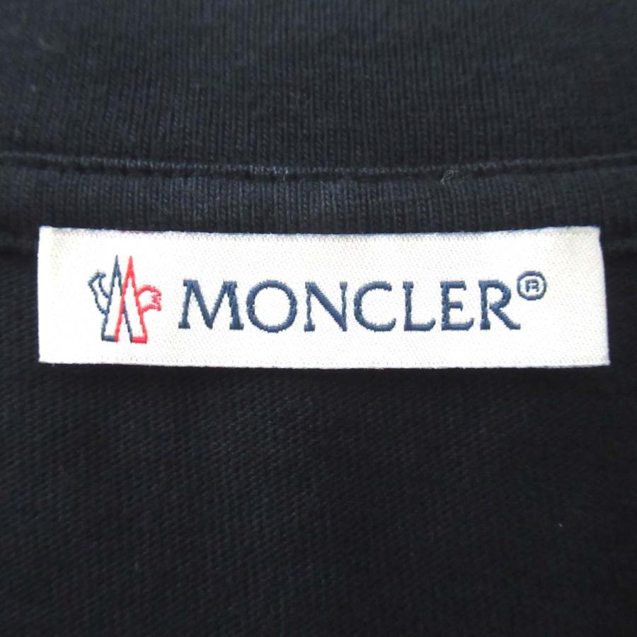 MONCLER（モンクレール） 美品 ロゴ刺繍 半袖 Tシャツ Lサイズ