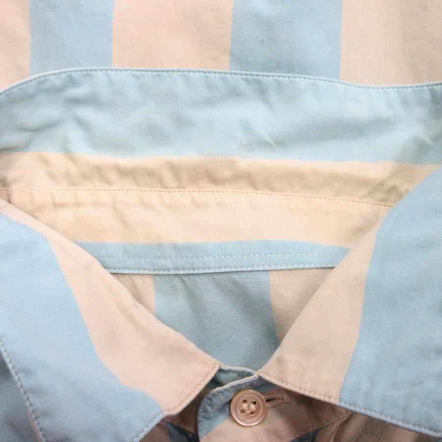 PAPAS（パパス） 良品 ストライプ シャツ カットソー ブラウス リネン