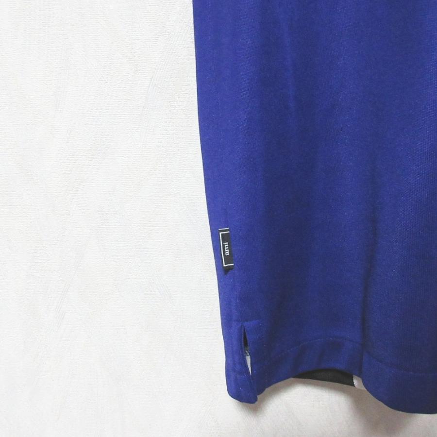 美品 Ami Paris アミパリス オープンカラー ジャージー シャツ E18J589