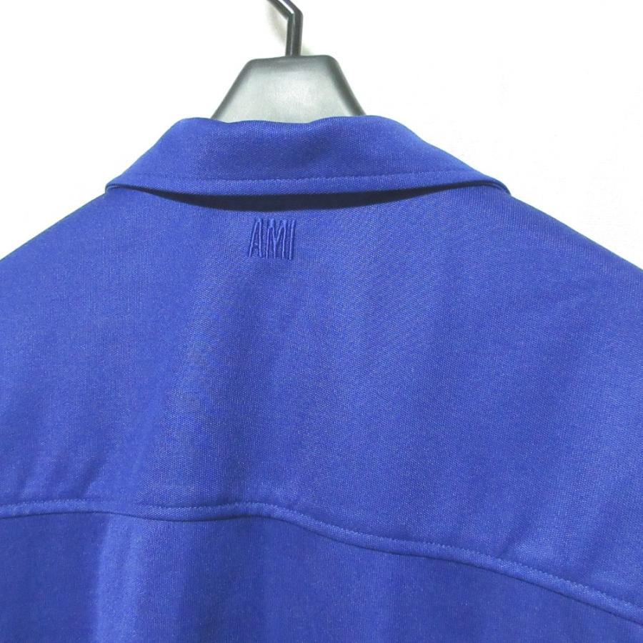 美品 Ami Paris アミパリス オープンカラー ジャージー シャツ E18J589