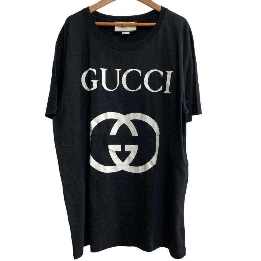 GUCCI（グッチ） 美品 インターロッキングG ロゴプリント Tシャツ 