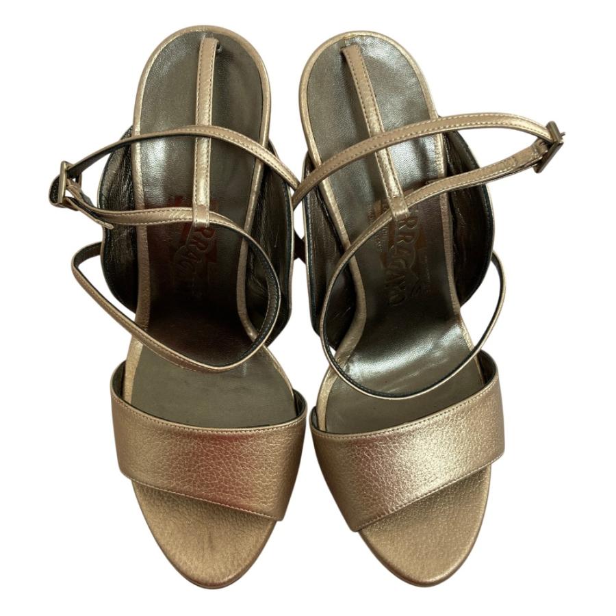 美品 Salvatore Ferragamo サルヴァトーレフェラガモ アンクル 