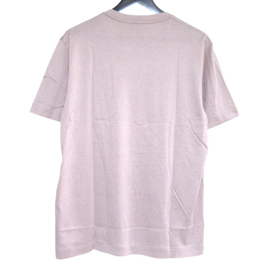 美品 23SS Brioni ブリオーニ シルクコットン ハイゲージ ニットカットソー Mサイズ 175/100A ピンク メンズ 古着 中古 USED Brioni（ブリオーニ） 美品 23SS Brioni シルクコットン ハイゲージ