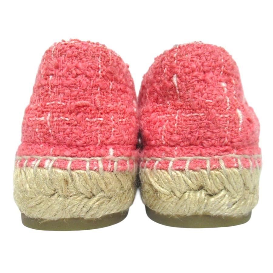 【CHANEL】美品 シャネル ココマーク ツイード パテント エスパドリーユ CHANEL（シャネル） 美品 ココマーク ツイード エスパドリーユ