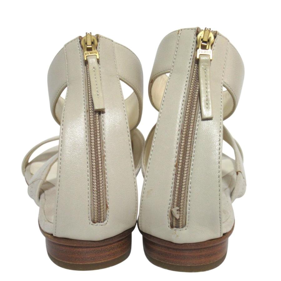 FENDI（フェンディ） 美品 チェーン装飾 アンクルストラップ フラット 
