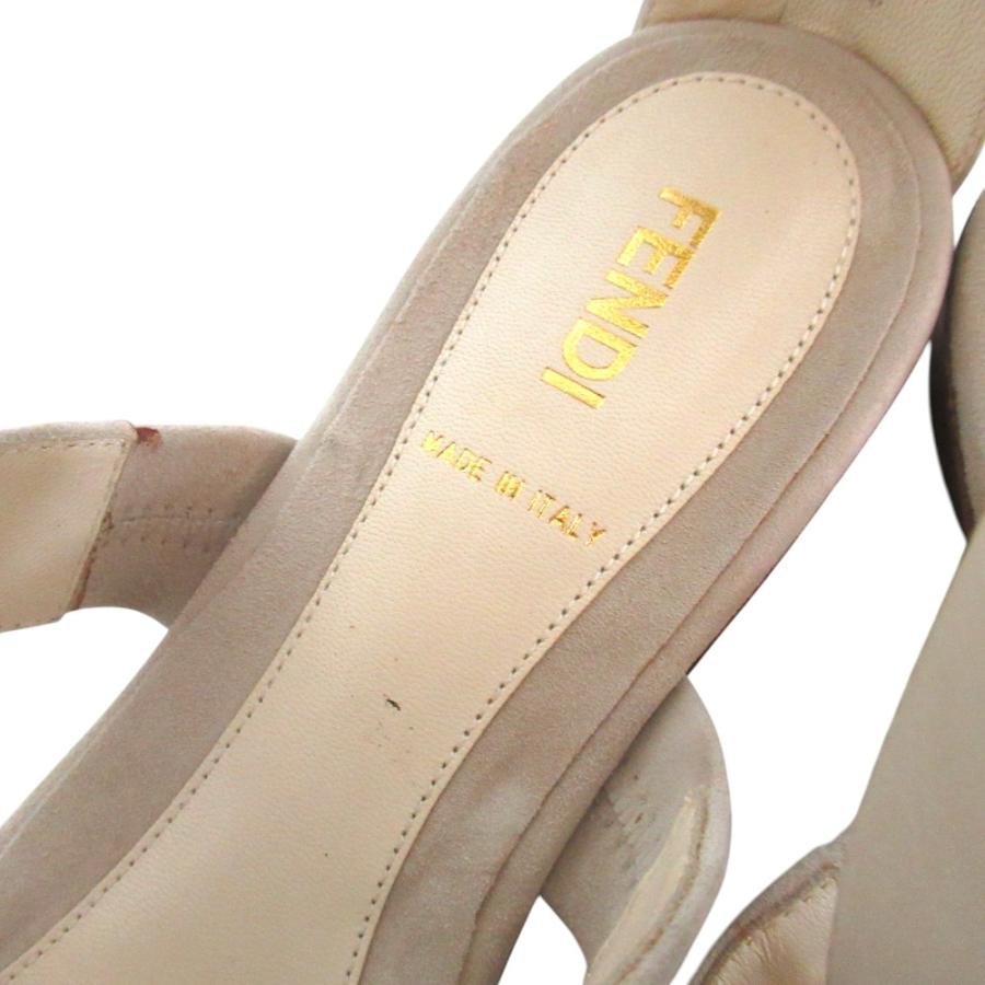 FENDI（フェンディ） 美品 チェーン装飾 アンクルストラップ フラット 