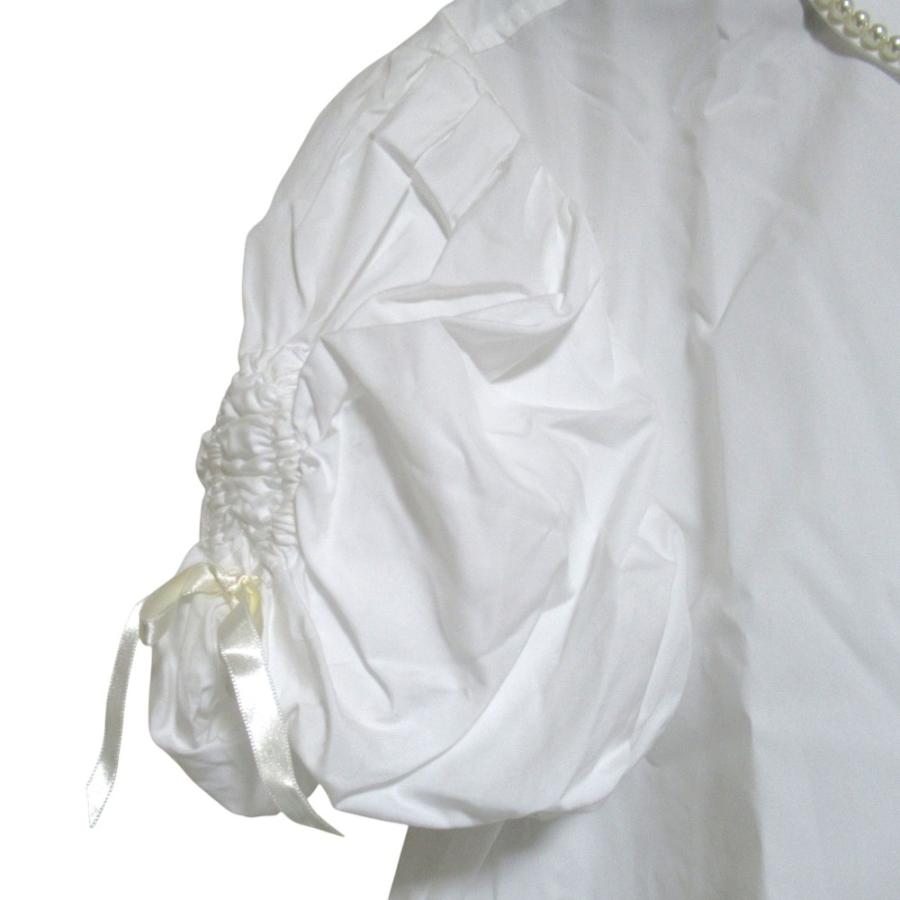 美品 Simone Rocha シモーネロシャ パール装飾カラー ショートスリーブ