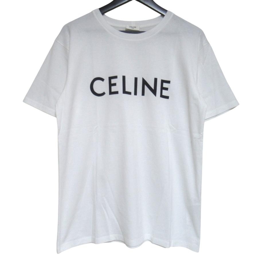 CELINE（セリーヌ） 美品 ロゴプリント コットンジャージー 半袖 