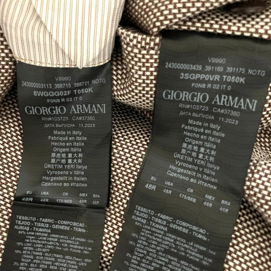 GIORGIO ARMANI 美品 24SS ジョルジオアルマーニ UPTON ウールリネン