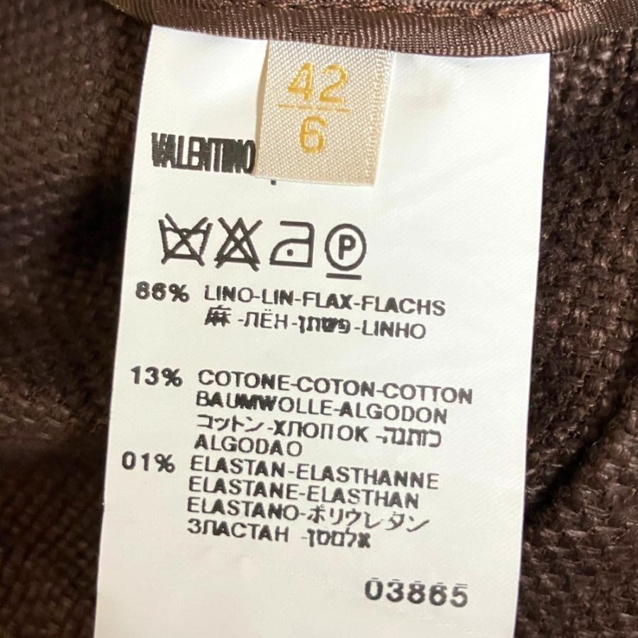 Valentino Roma 美品 ヴァレンティノローマ リネンコットン ショート 