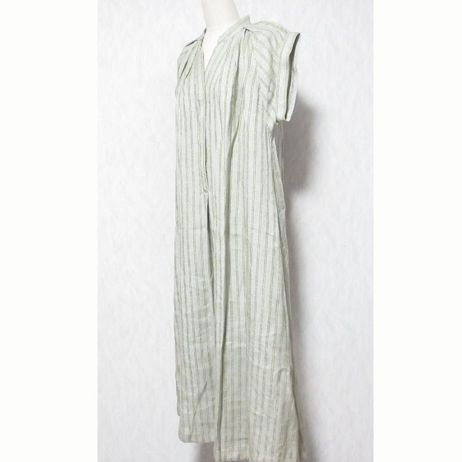 ebure 美品 25SS ebure エブール リネン ストライプ柄 プルオーバー