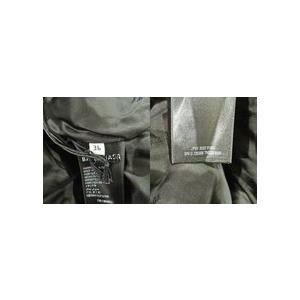 未使用 22AW BALENCIAGA バレンシアガ スプレーロゴ エコファー A-ライン コート サイズ36 ホワイト レディース 古着 中古の画像