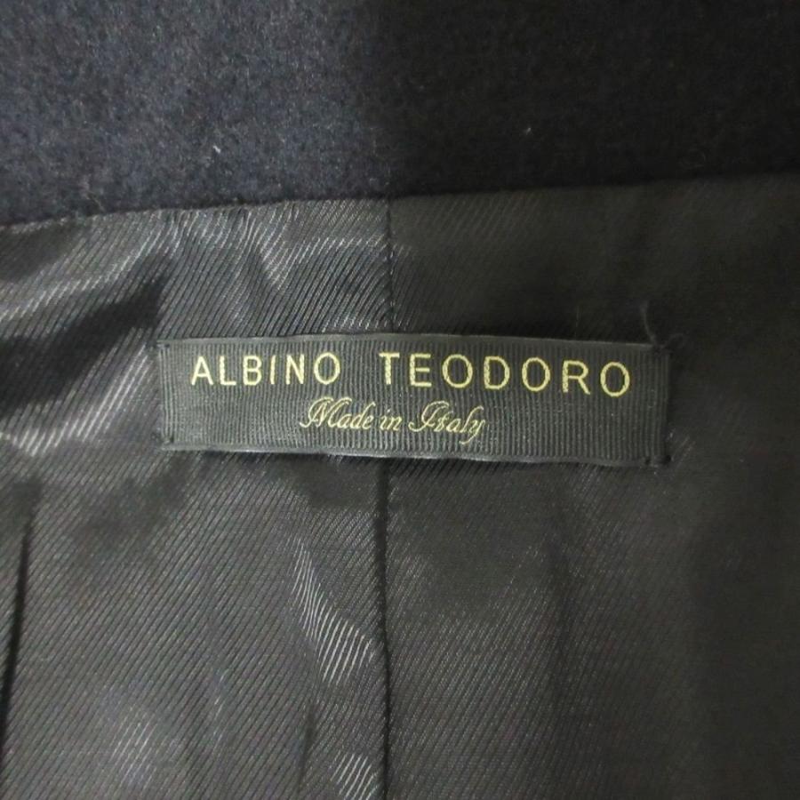 美品 ALBINO TEODORO アルビーノテオドロ モヘアブレンド ロング 