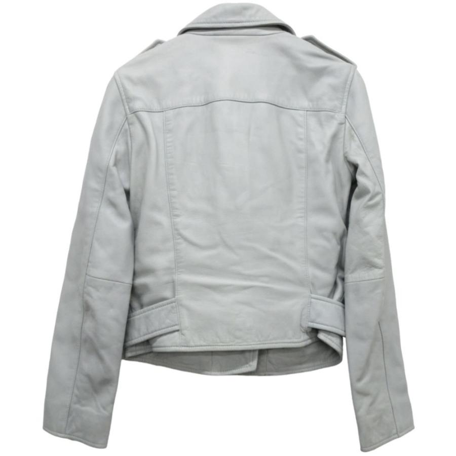 ALLSAINTS グレー シングルライダースジャケット S | ヤマダウェブコム