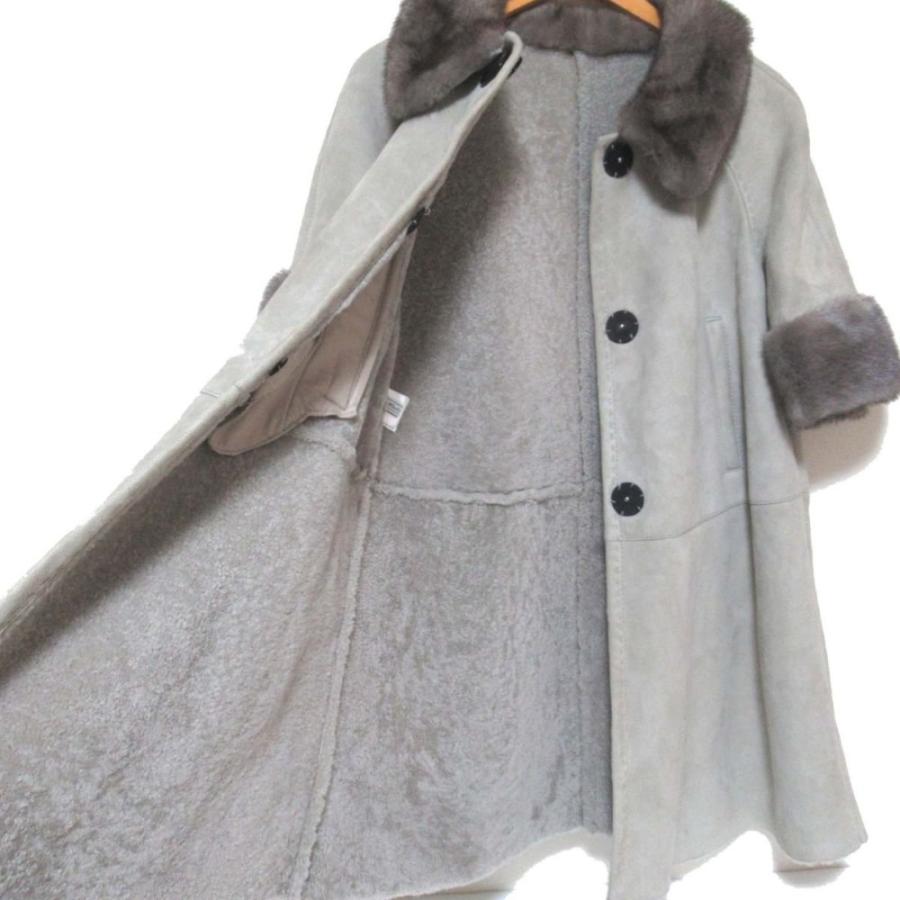 良品 kiton キートン ミンクファー×ムートン ハーフスリーブ ステン 