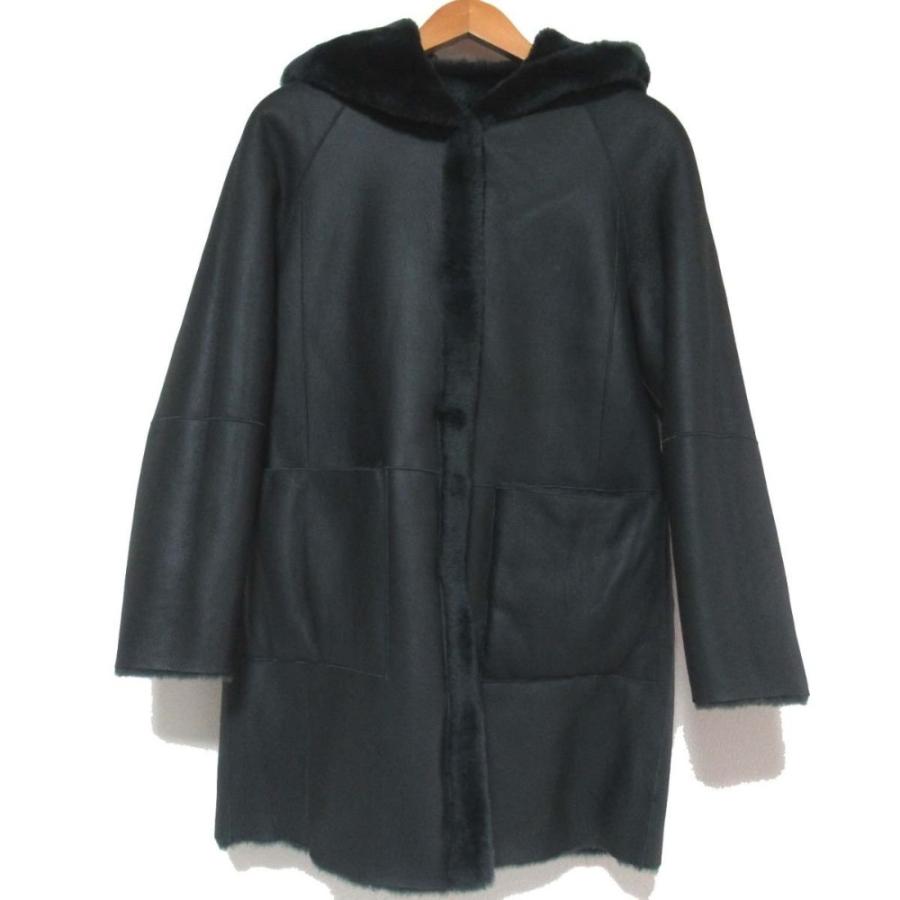 BLANCHA 新品同様 ブランカ シープスキン フーディー ムートンコート