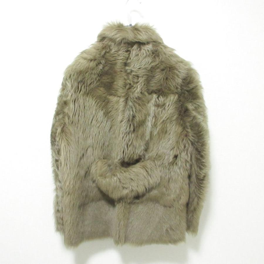 BLANCHA 美品 ブランカ 毛皮 ムートン シープレザー ジャケット ハーフ 