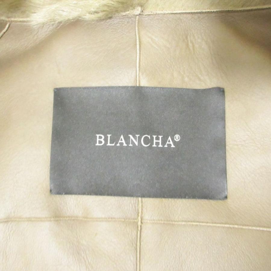BLANCHA 美品 ブランカ 毛皮 ムートン シープレザー ジャケット