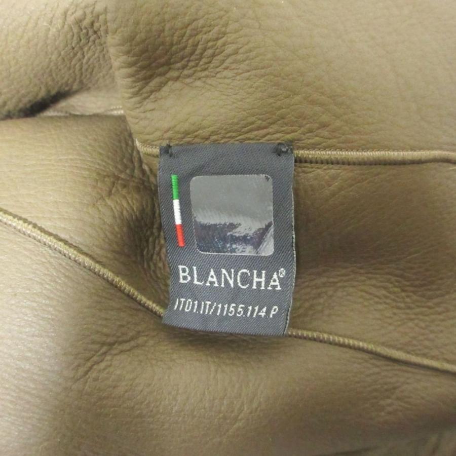 BLANCHA 美品 ブランカ 毛皮 ムートン シープレザー ジャケット