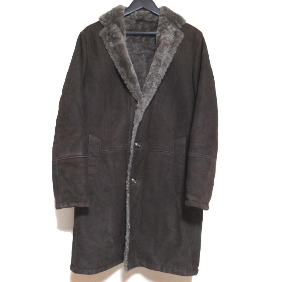 BARBA（バルバ） 美品 ムートンコート チェスターコート 48サイズ 
