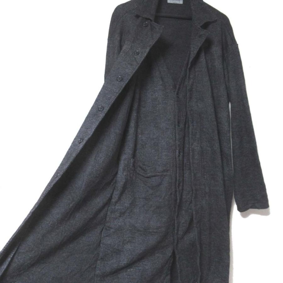 美品 着丈130 ヨウジヤマモト マキシ ロングコート ブラック ウール メンズ ヨウジヤマモト 2021-22AW ギャバジンストールロングコート