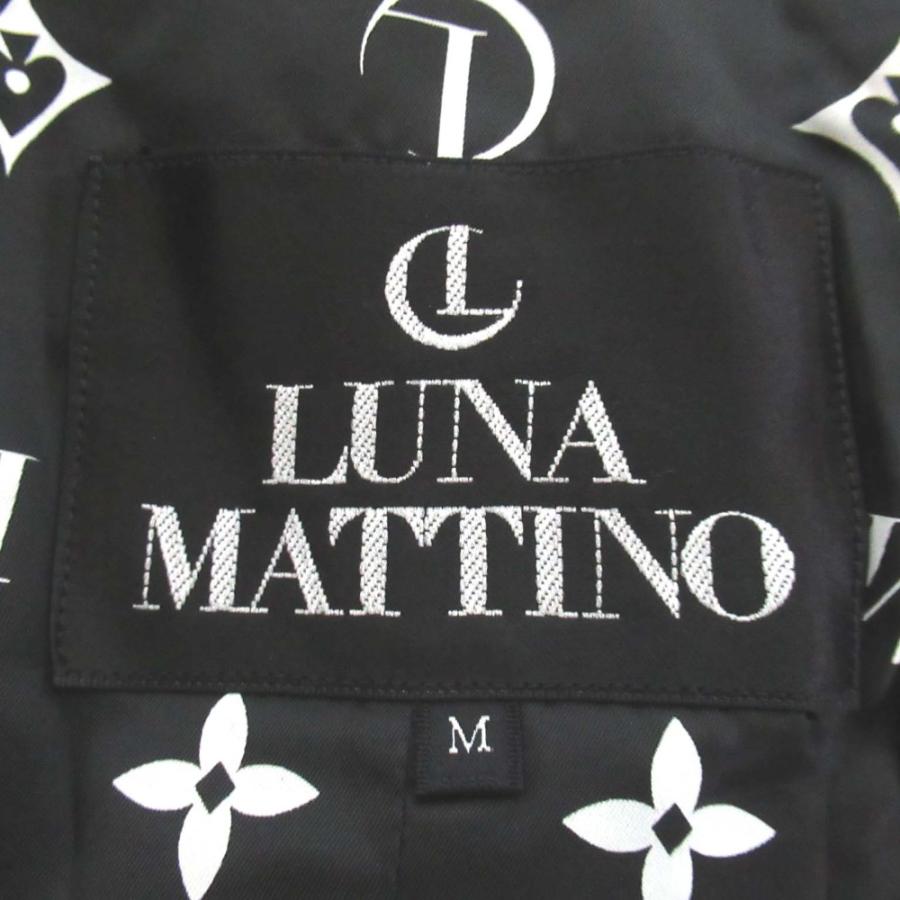LUNA MATTINO 美品 ルナマティーノ コード刺繍 型押しロゴボタン