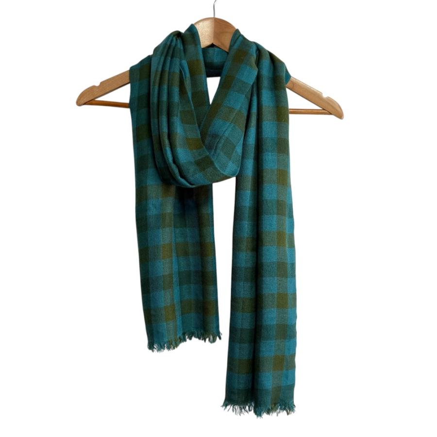 Loro Piana（ロロピアーナ） 美品 チェック柄 カシミヤ×シルク 