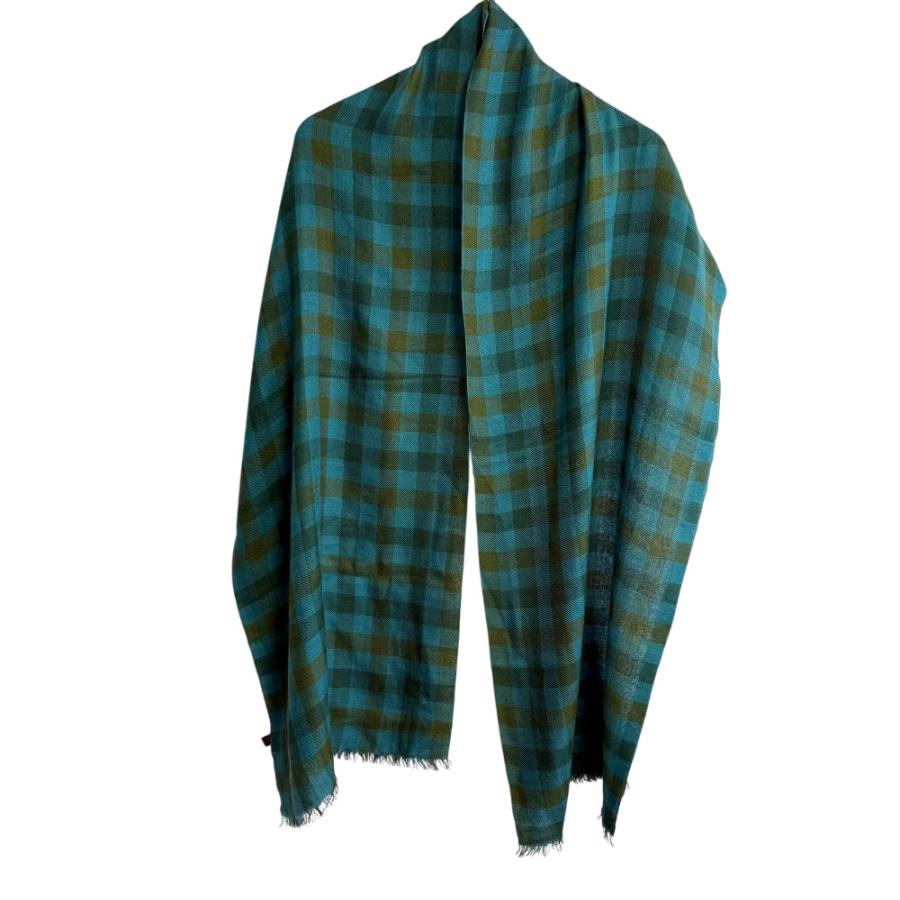 Loro Piana（ロロピアーナ） 美品 チェック柄 カシミヤ×シルク