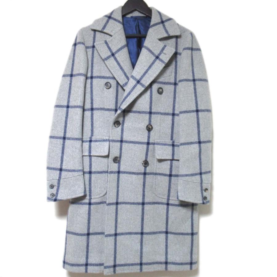 OB7【高級美品】Stile Latino ダブルブレストチェスターコート OB7様専用【高級美品】Stile Latino ダブルブレストチェスター