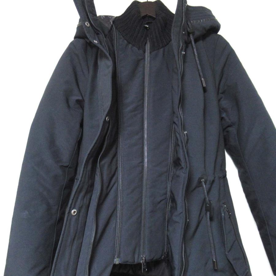 Mackage 美品 マッカージュ レイヤードデザイン レザートリム 