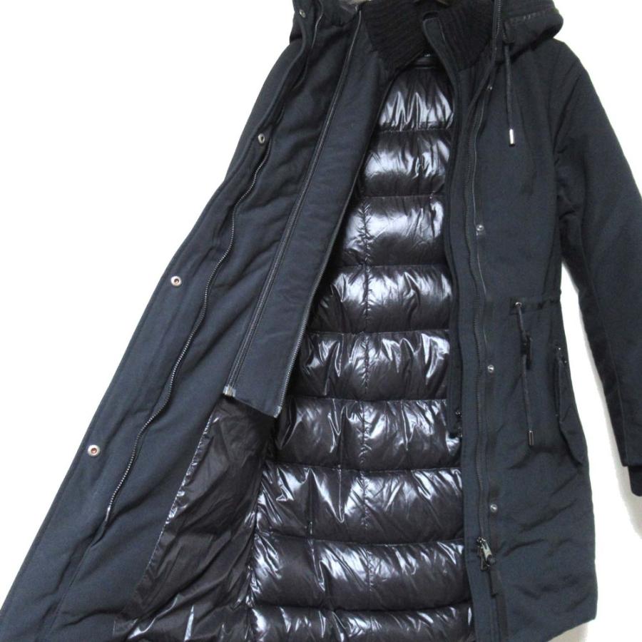Mackage 美品 マッカージュ レイヤードデザイン レザートリム 