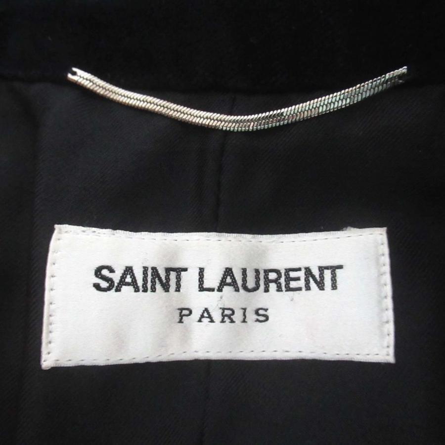 美品 SAINT LAURENT PARIS サンローランパリ ベルベット シングル 