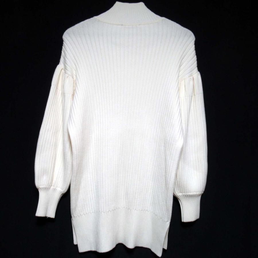 美品 Simone Rocha シモーネロシャ パール×ビジュー装飾 ロングスリーブ ハイネック ニット セーター XSサイズ ホワイト レディース 古着 中古 USED 美品 Simone Rocha シモーネロシャ パール×ビジュー装飾 ロング
